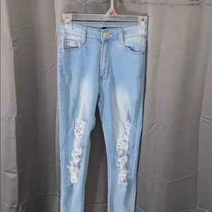Light blue jeans